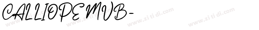 CALLIOPE MVB字体转换